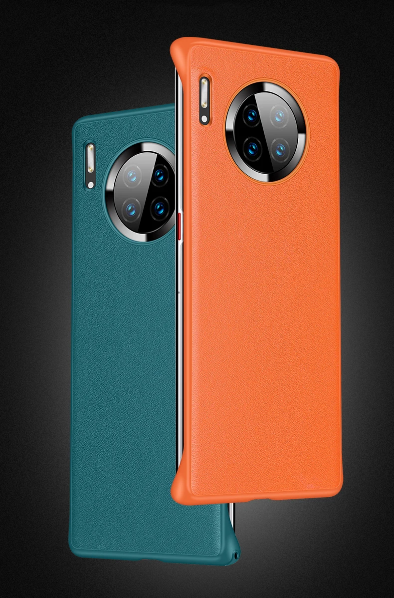 Чехол-бикини из натуральной кожи для huawei mate 30/Pro, тонкий противоударный жесткий резиновый чехол-накладка из поликарбоната для huawei mate 30 Pro 4G 5G