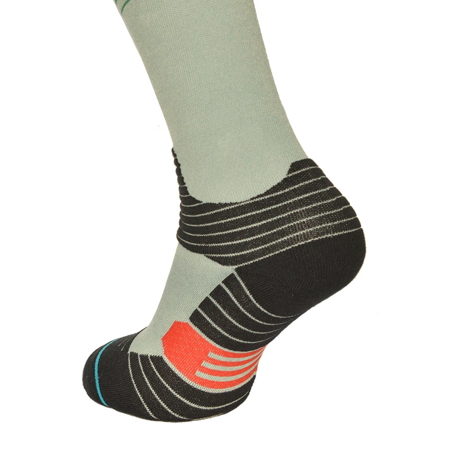 Носки в полоску носки Цвет пик велосипедные носки Полотенца дно Coolmax компрессионный бег Лыжный Спорт Пеший туризм Носок с подогревом для Для мужчин и Для женщин