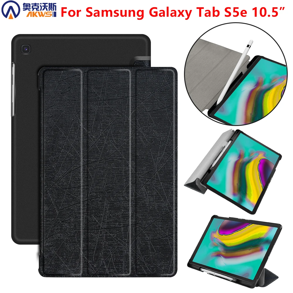 

Tablet Case for 10.5 Inch Samsung Galaxy Tab S5E SM-T720 T725 2019 Released luxury protective skin Cover Case + Gift