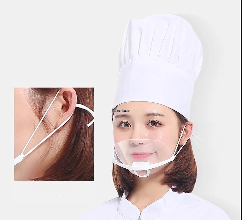 HANRIVER прозрачная маска против капель питание гигиена пластик кухня ресторан spittle маска для шеф-повара