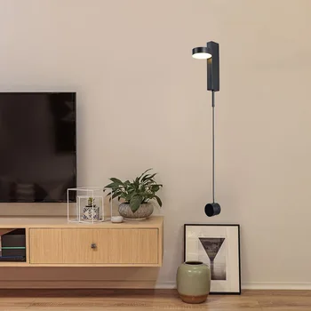 

nordice led wall light wood living room bedside bedroom home deco lampara pared