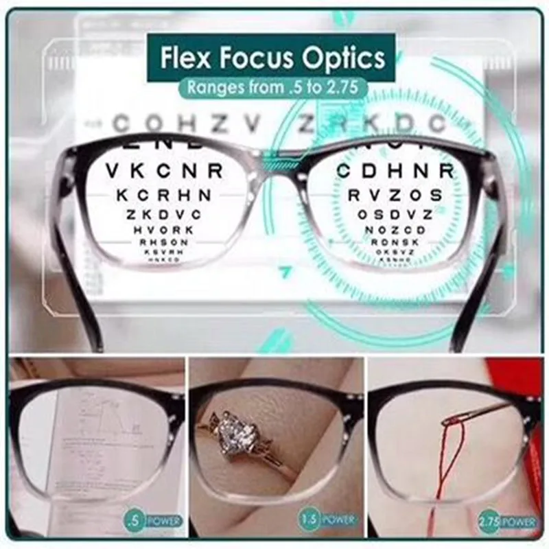 Фокус Авто-регулировка 0,5 до 2,5 очки для чтения лупа для мужчин и женщин высокое качество TR90 Пресбиопия очки для дальнозоркости L3