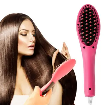 

Electric Anion Straight Hair Comb Anti - Static Massage Comb Fast Straighten Hair Instrument US EU Plug