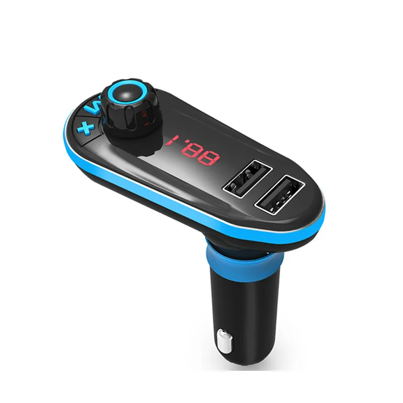 

FM Transmitter Bluetooth Car Kit Music Player FM Transmitter Modulator Support U Disk/TF Card/ AUX Dual USB Car Charger