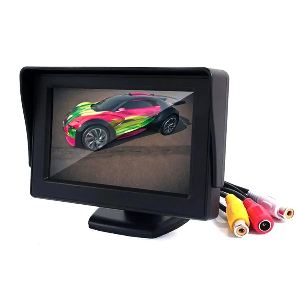 Автомобильный видеорегистратор 4,3 дюймов TFT lcd цифровой дисплей Авто заднего вида камера заднего вида монитор автомобиля dvr камера