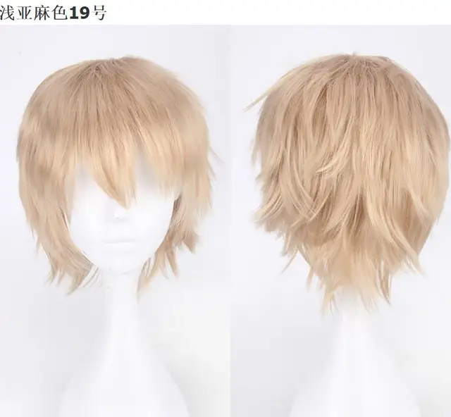 30CM 20 Colour Game Persona 5 Kurusu Akira Short Wig Cosplay Costume Heat Resistant  Hair Joker Amamiya Ren Men Wigs S