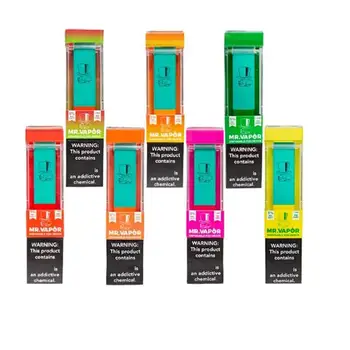 

50pcs/lot New MR.VAPOR Disposable Device MR Vapor Vape Pen Pods Starter Kit 1.3ml Cartridges Pre filled e cigarett