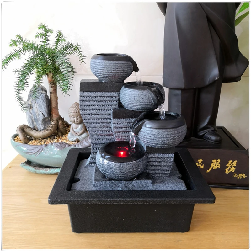 Water View Flowing Water Fountain Indoor Air Humidifier Desktop