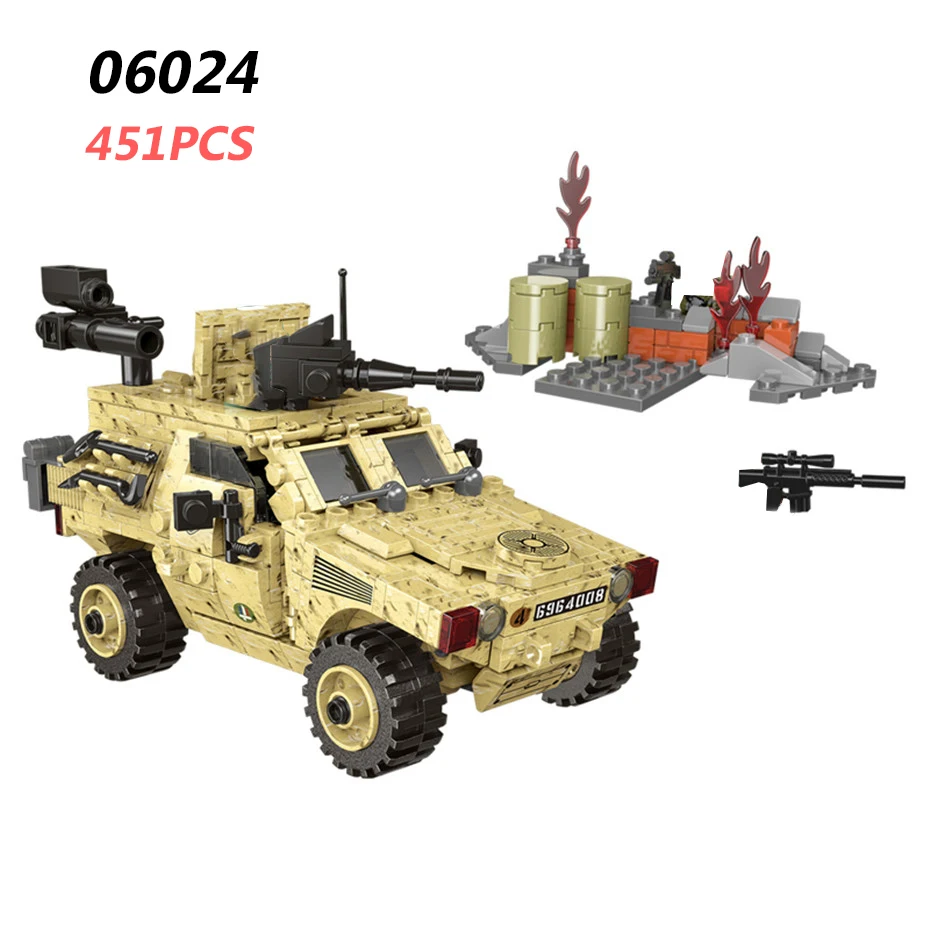 06024 No Retail Box XINGBAO Новинка 06021-06026 WW2 Военная Боевая серия самолет, танк вертолет бронированный автомобиль набор строительных блоков кубики Moc Jugetes - Цвет: 06024 No Retail Box