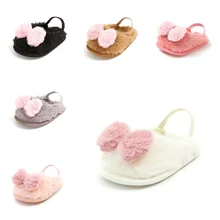 Зимняя детская обувь; Мягкие стильные классические тапочки для маленьких девочек; дышащая детская обувь на меху; простая эластичная обувь для маленьких принцесс