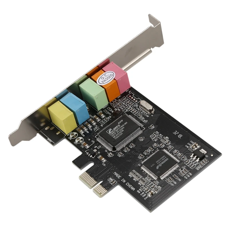 PCI Express PCI-E 5,1 канальный 3D Аудио 6 каналов цифровой звуковой карты для win XP