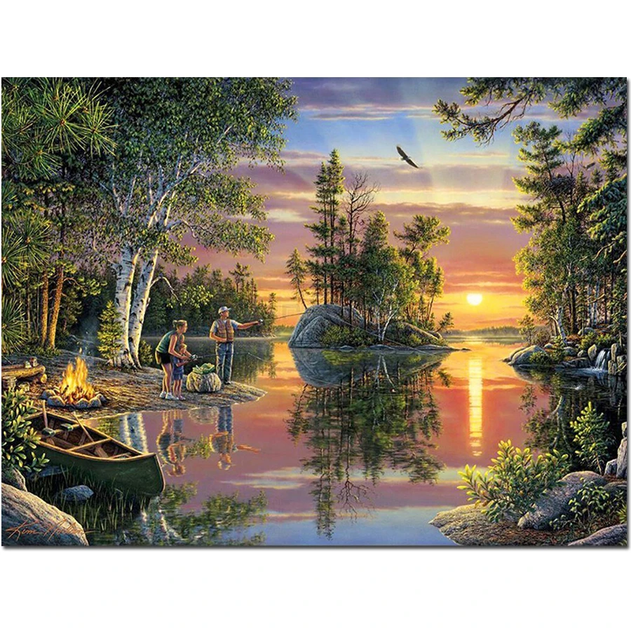 5D Diamond Painting New Arrivals Nature Scenery Diamond Mosaic Full Display Picture Of Rhinestones Diamond Embroidery Sale 99