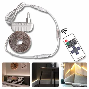 

Waterproof LED Strip with Remote Controller Warm White Led Ribbon Flexible Neon Strip 12V Luminous Tape Christmas Bar Decoration