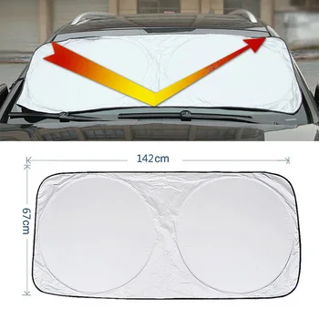 

Car Windshield Cover UV Protection Dustproof Anti-frost Sunshade Folding Easy Installation And Convenient Storage