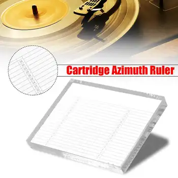 

Tonearm VTA & Cartridge Azimuth Alignment Ruler Headshell Alignment Block Tool Acrylic 6.6x5x0.8cm High Transparency Clear