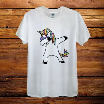 

Fun Dabbing Unicorn Gift Top Design T-Shirt Men Unisex Women Fitted