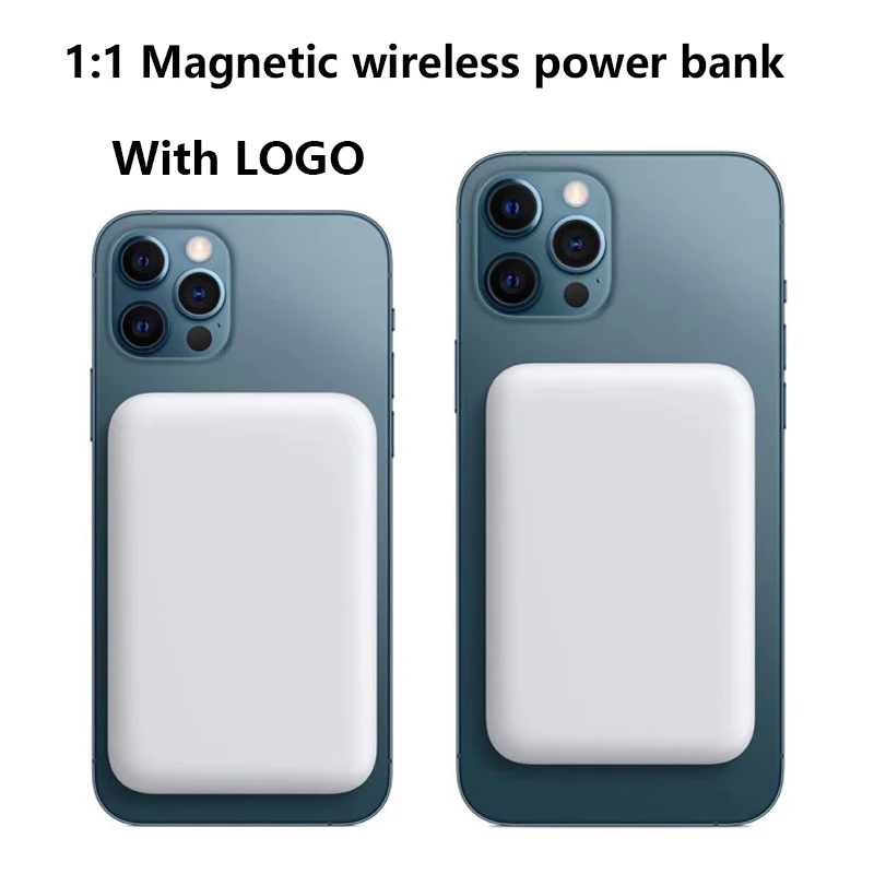 1:1 5000mAh Portable Magnetic Wireless Power Bank Mobile Phone External Battery For iphone 13 12 13Pro 12Pro Max Mini Powerbank | Мобильные