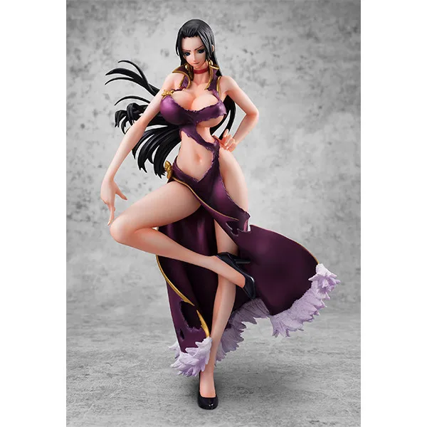 

Anime Peripheral One Piece Nautical King Pop War Damage Version of Female Emperor bo ya Hancock Purple Swimwear Garage Kit Model