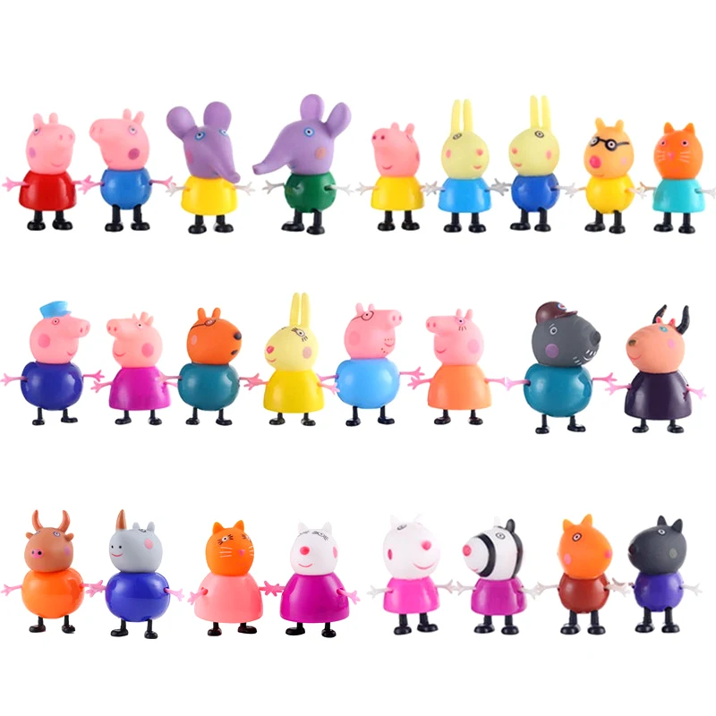 Оригинальный Peppa Pig реальная сцена дом модель игрушки набор семья парк развлечений Экшн фигурки кукол Дети для раннего развития игрушка