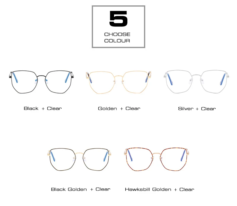 SHAUNA ретро классические мужские и женские металлические оправы очки в винтажном стиле Квадратные прозрачные линзы анти-голубые лучи очки