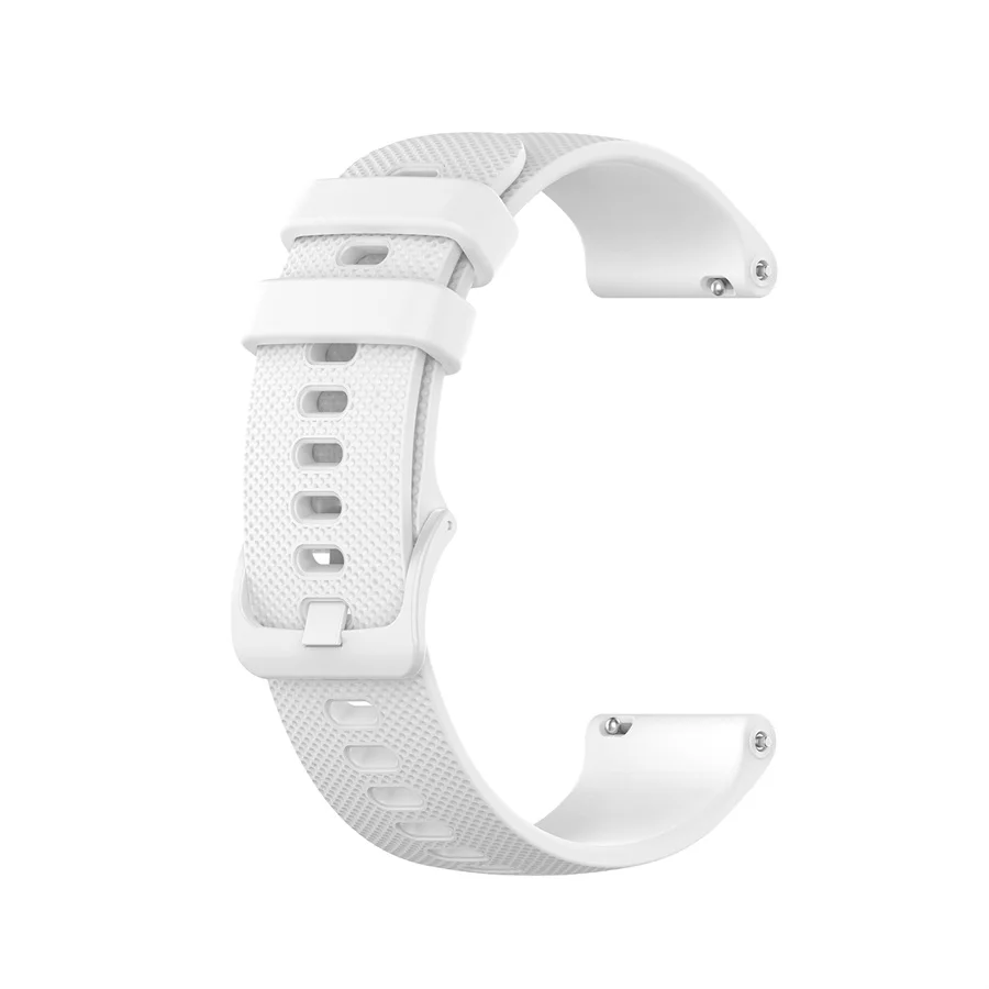 FIFATA 22 мм 20 мм 18 мм силиконовый браслет для Garmin Vivoactive3 4 4S Смарт-часы ремешок для Vivoactive 4 4S 3 спортивный браслет - Цвет: Белый