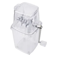 Broyeur à glace manuel à manivelle, mélangeurs à glace, outils pour la maison, la cuisine, le bar, machine à glace pilée à la main, multifonction, portable 5