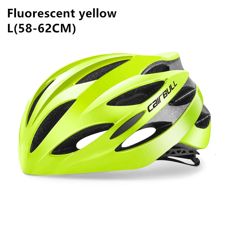 Fluorescent yellow-L CAIRBULL новейший светильник, вес 200 г, шлемы для езды на горном велосипеде, шлемы для мужчин и женщин - Цвет: Fluorescent yellow-L
