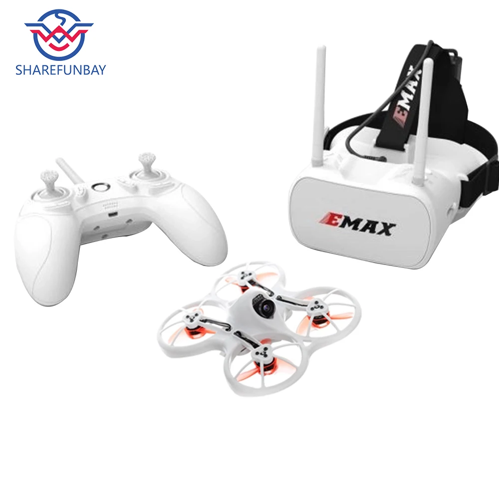 EMAX Tinyhawk FPV скоростной Дрон для гонок RTF F4 4-в-1 3A 15000KV 37CH 25 МВт 600TVL VTX 1S W/1 шт. контроллер и 1 шт. изумленный взгляд