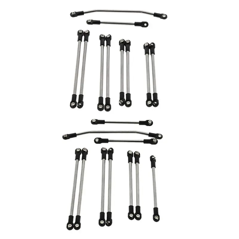 

10Pcs Metal Link Set Plastic Rod End for 1/10 SCX10 II 313mm Wheelbase RC Car