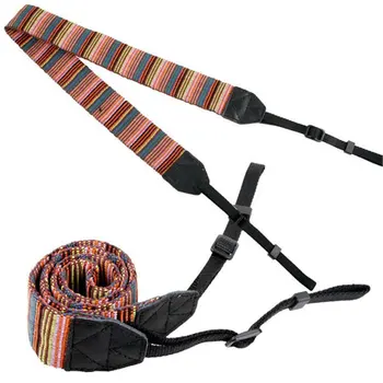 

Universal Color Stripes Soft red Camera Neck Straps Shoulder Strap Belt Grip For Nikon For Canon For Panasonic