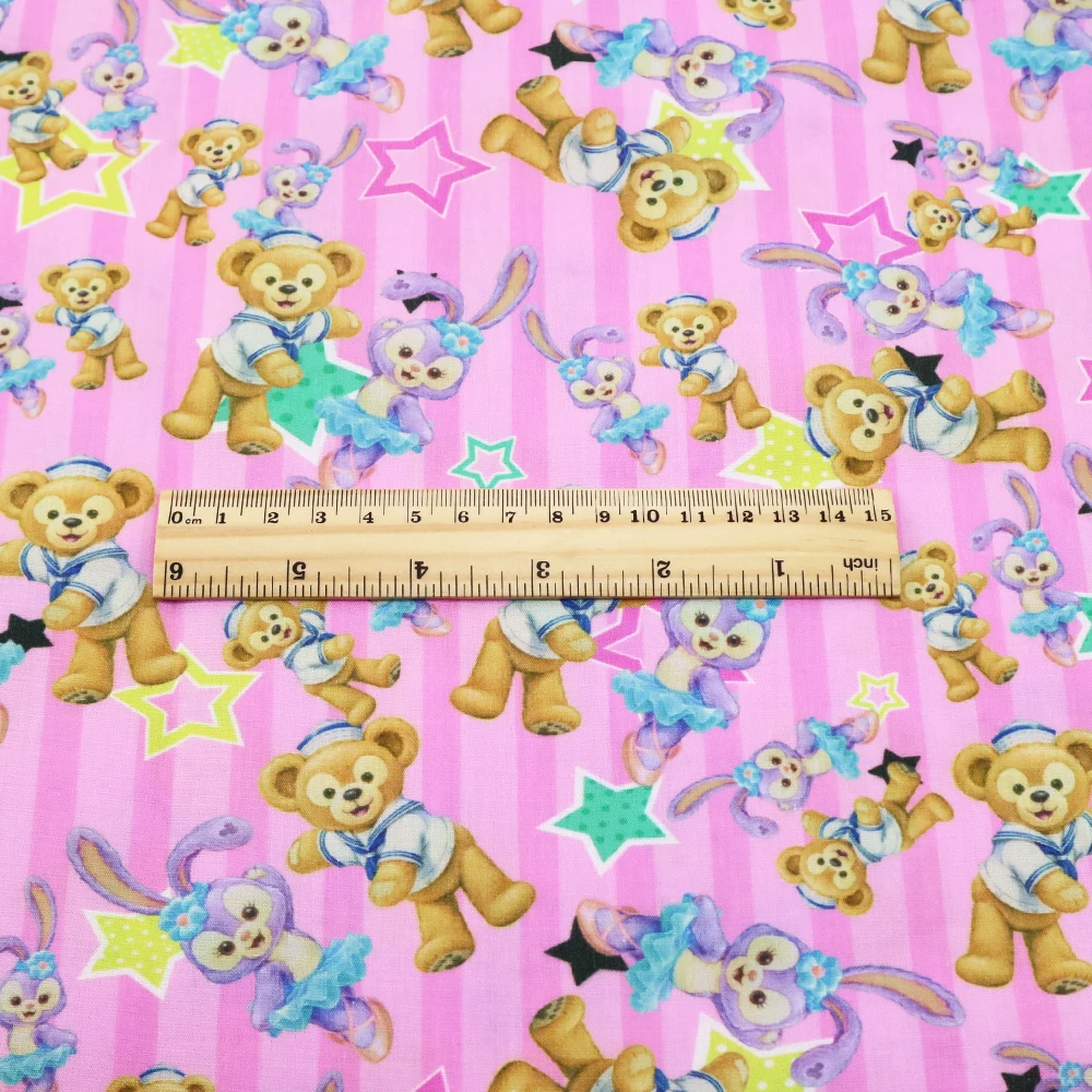 50*145 см Животные буквы напечатаны полиэстер хлопок ткань для шитья DIY лоскутное рукоделие детская одежда подушки сумки, 1Yc9114 - Цвет: 1059264002