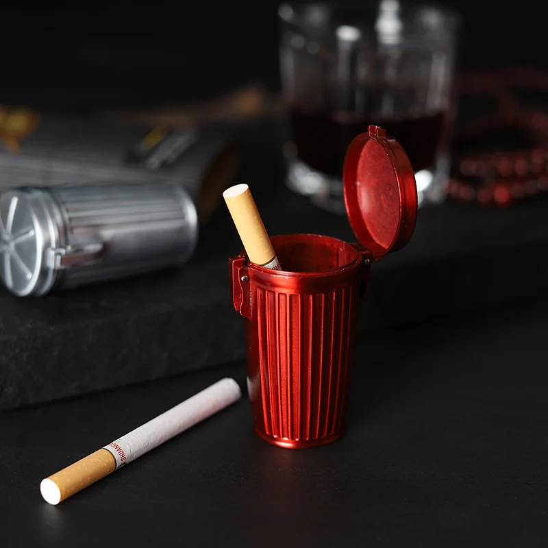 Portable Ashtray Trash Can Ash Box for Travel Outdoor