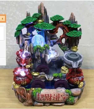 

Rockery Water Fountain Creative Water Scenery Arrangement of Fengshui Wheel Office Crafts Home Office Crafts Home Decorations