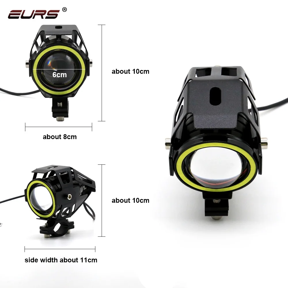 EURS 1 шт. U7 и переключатель 125 Вт 12VDC 6500 к 3000LM IP55 горячая Распродажа светодиодные