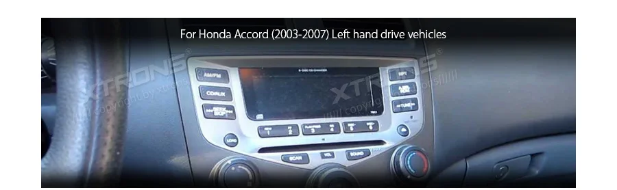 10," Android 9,0 OS автомобильный мультимедийный gps радио для Honda Accord 2002-2007(Левый руль) с CarPlay/Android Авто поддержка