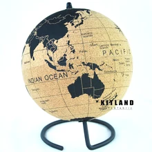 Globo de cortiça mapa do mundo o melhor desktop decoração presente de natal com todos os países e estados da américa e todos os oceano e ilhas
