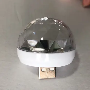 

Si-At06029 Mini Colorful Stage Lights Led Voice Control Mobile Phone Usb Crystal Magic Ball Dj Small Magic Ball