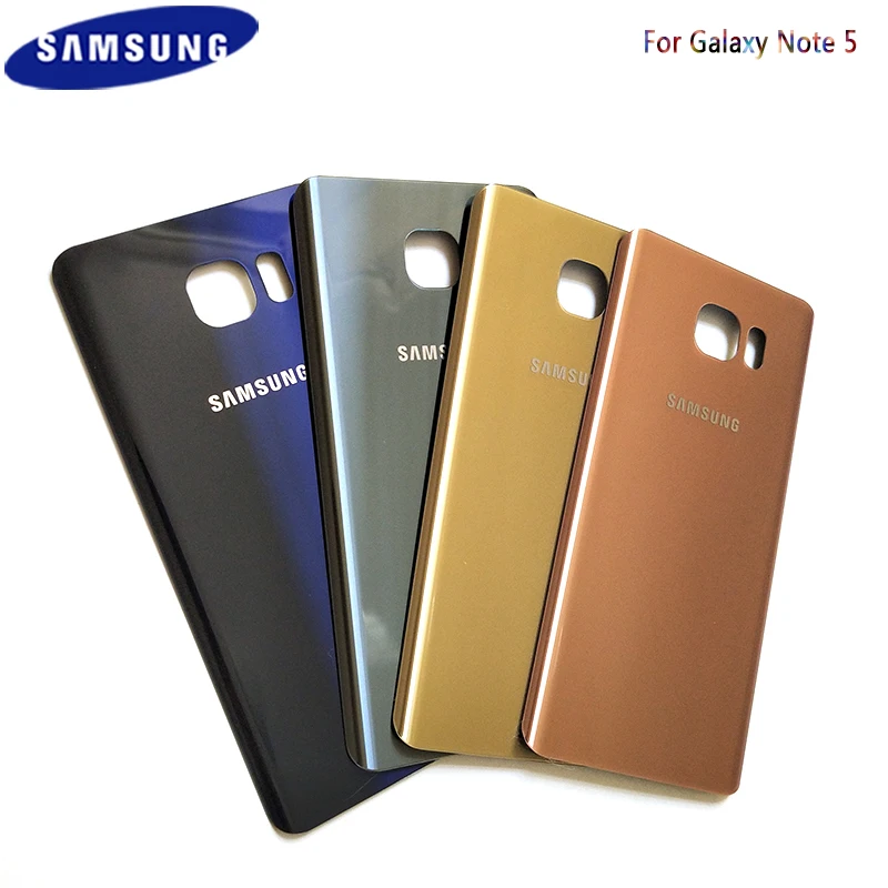 Samsung Galaxy Note 5 Note5 Задняя крышка батареи 3D стеклянный корпус чехол для задняя двери