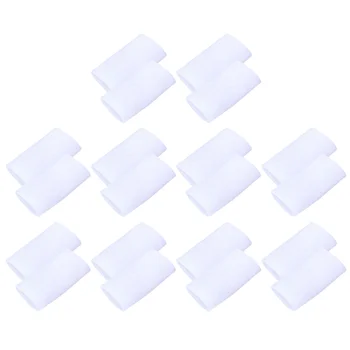 

10 Pairs Toe Sleeves Toe Protector Feet Pain Relief Guard for Hallux Valgus Straightener Toe Spreader Pedicure Feet Care Tool (W