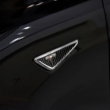 

Car Side Camera Protection Turn Signal Indicator Autopilot Carbon Fiber Stickers Cover for Tesla Model X External Accessories