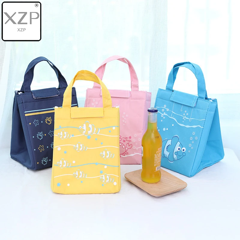 

XZP Cute Small Fish Creative Tote Bag Thick Aluminum Foil Insulation Bag Lunch Bag Waterproof Insulation Strong Household Items