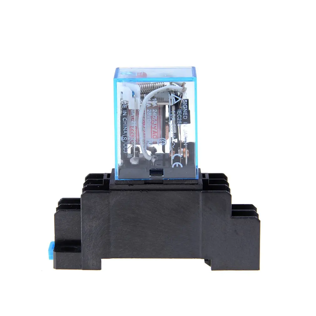 AC 220 В катушка питания реле LY2NJ DPDT 8 Pin PTF08A JQX-13F с гнездом базы Электронный Микро