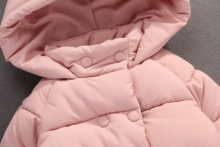 Girls 18 Winter Korean-style Mid-length Cotton-padded Clothes Thick Coat Baby Girls Cotton-padded Jacket CHILDREN'S Cotton Cloth