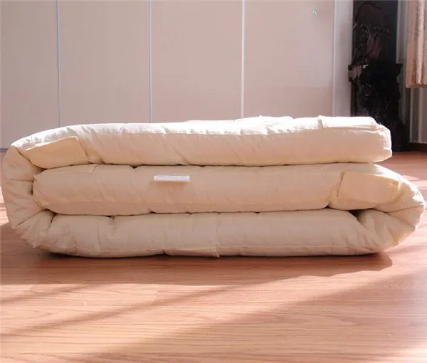 Materasso Futon Giapponese Pieghevole 150x200cm - Per Pavimento, Campeggio, Ospiti Cachi - Foto 3