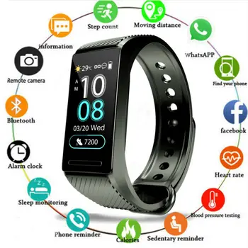 

Waterproof Sport Smart Watch Bracelet Heart Rate Blood Pressure Fitness Tracker Hot Wristbands