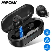 Mpow M7 Bluetooth 5,0 TWS наушники IPX7 водонепроницаемые беспроводные наушники с 30 часами воспроизведения и микрофонами для iPhone 11 Xiaomi