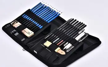 

40pc/set Art drawing engineering drawing design drawing pencil painting pencil Non-toxic sketch pencil set canvas packing