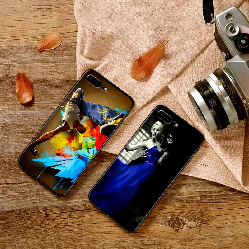Уличный танец для iPhone X XR XS MAX Мягкая силиконовая задняя крышка Apple 8 7 6 S Plus чехол