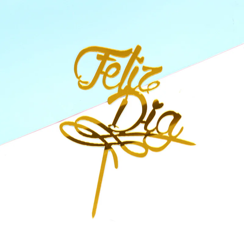 Lot De 10 Décorations De Gâteau D'anniversaire En Acrylique