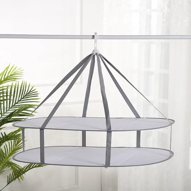 1pc Foldable Clothes Drying Net Basket Socks Underwear Sweater Drying Net Hanging Clothing Drying Basket Organizer Protect Cloth 5